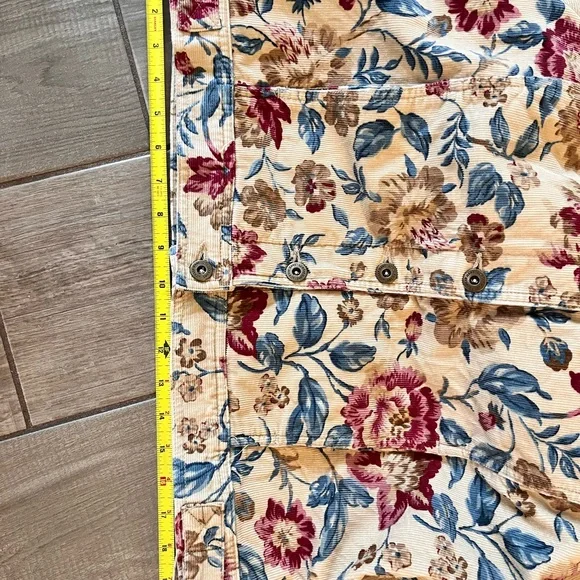 Vintage Lizwear Jeans Floral Corduroy Jacket by Liz Claiborne - Picture 14 of 15